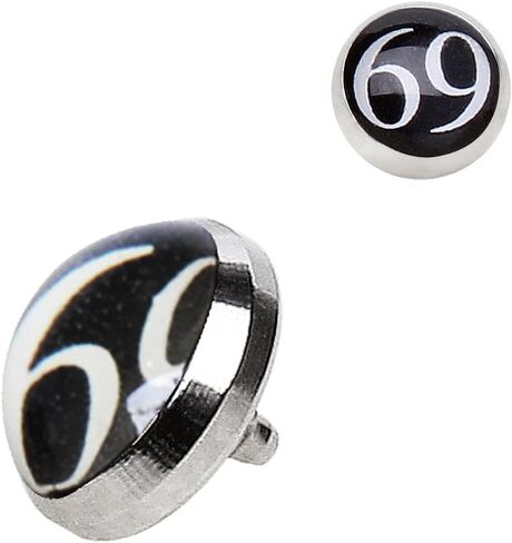 Pierced Owl - 316L Stainless Steel Logo Dermal Anchor Top in Saudi Arabia