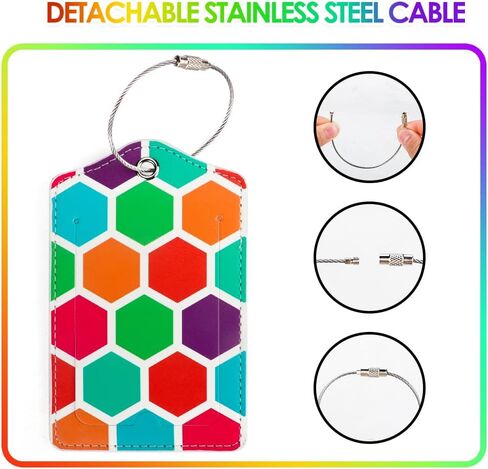 Gutsdoor 2 Pack Adjustable Luggage Straps with 2 Pack Luggage Tags for Suitcase, Carry On Bag, Travel Bag Accessories in Kuwait