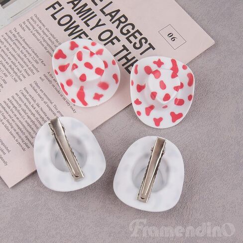 Framendino, Mini Cowboy Hat Clip Plastic Cute Hat Clip for DIY Decoration in Kuwait