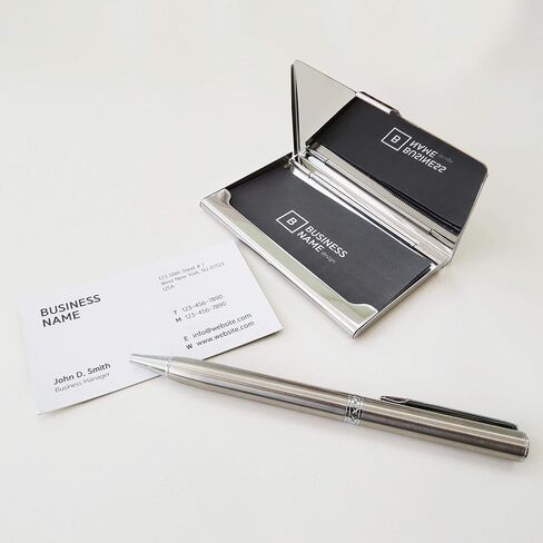 محفظة بطاقة الائتمان التجارية حامل بطاقة الهوية محفظة سفر معدنية أم اللؤلؤ البيج الفضي كسورية in Kuwait