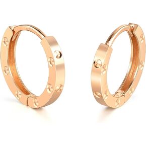 CHOW SANG SANG Delicate Gold 18K Rose Gold Intertwined Hoops, Hoops Earring Necklace for Women and Girls 91979N 91979E 91978E in Saudi Arabia