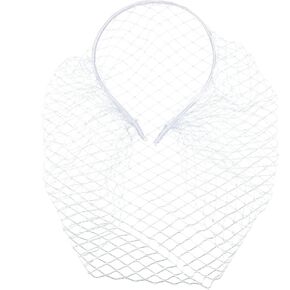 aoozleny 1920s Mesh Veil Headband Vintage Fascinators Bridal Wedding Tea Party Veil for Women