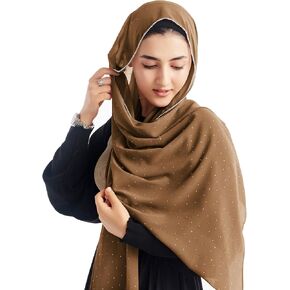 حجاب Xirhoot للسيدات مصنوع من الشيفون الفاخر وحجر الراين للنساء المسلمات in Saudi Arabia