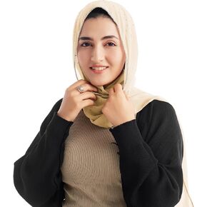 Xirhoot Hijab for Women Premium Chiffon Hijab Rhinestone Hijab Scraf for Women Muslim in Kuwait