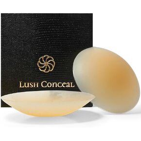غطاء حلمة مخفي من Lush - فطائر سيليكون لاصقة مضادة للحساسية - حمالة صدر بدون حمالات - بتلات الحلمة - قابلة لإعادة الاستخدام، مع صندوق سفر in Saudi Arabia