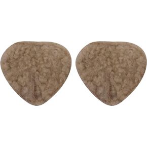 Suillty Women Reusable Self Adhesive Breast Pasties Bra Heart Shape Leather Nipple Cover