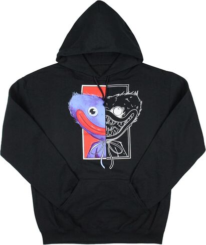 Mad Engine Poppy Playtime Boys' Huggy Split Face Jumpscare Pullover Hoodie in Saudi Arabia