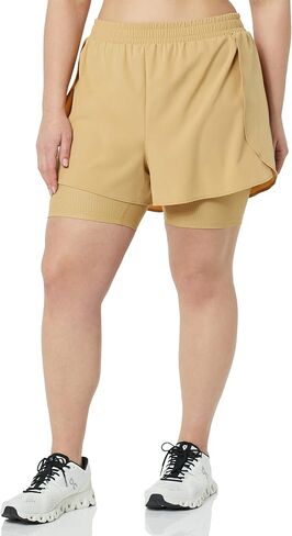 Amazon Essentials Women's Stretch Woven Double Layered Running Short in Saudi Arabia
