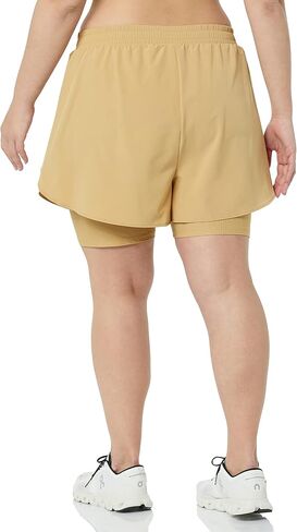Amazon Essentials Women's Stretch Woven Double Layered Running Short in Saudi Arabia