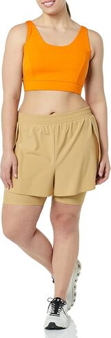 Amazon Essentials Women's Stretch Woven Double Layered Running Short in Saudi Arabia