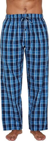 YINC Men's Woven Sleep Pajama Pant Poplin Lounge Pants with Pockets in Saudi Arabia