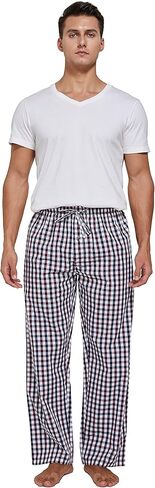 بنطال بيجامة نوم منسوج للرجال من YINC من قماش البوبلين مع جيوب in Kuwait