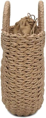 Straw Bag Womens Handbag Handwoven Large Straw Beach Tote Bag Hobo Summer Beach bag Straw Purse in Kuwait