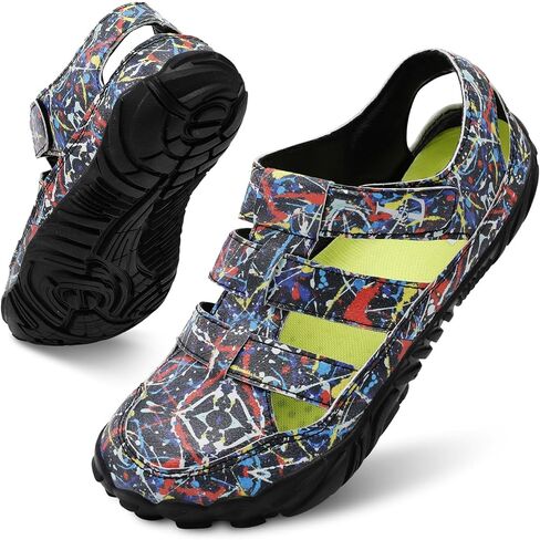 صنادل L-RUN مسطحة أحذية حافي القدمين صنادل رياضية رياضية أحذية المشي للنساء والرجال أحذية رياضية داخلية وخارجية in Kuwait