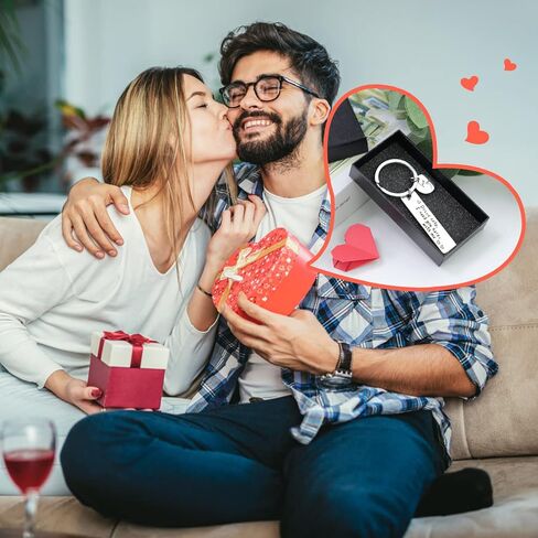 سلسلة مفاتيح درايف سيف لصديقها، Drive Safe I Need You Here With Me Love You، هدايا عيد الميلاد وعيد الحب والكريسماس للزوج والصديق والزوج، قيادة آمنة، مقاس S in Kuwait