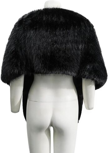 Women's Faux Fur Wraps and Shawls Bolero Bridal Shrug Winter Cape Cover Up for Evening Dress in Saudi Arabia