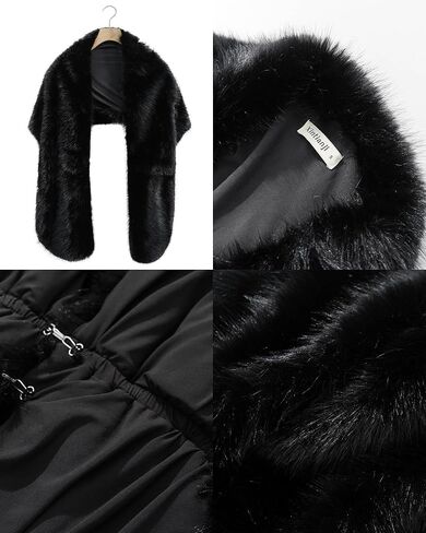 Women's Faux Fur Wraps and Shawls Bolero Bridal Shrug Winter Cape Cover Up for Evening Dress in Saudi Arabia