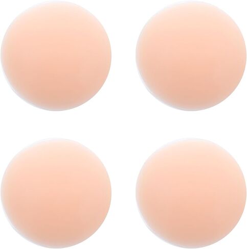 Kmytrze 2 Pairs Silicone Nipple Covers Reusable Sticky Breast Petals Lift Pasties Invisible Adhesive Backless Bra in Saudi Arabia