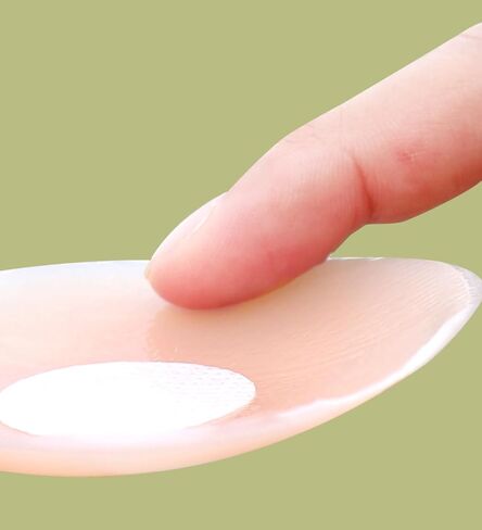 Kmytrze 2 Pairs Silicone Nipple Covers Reusable Sticky Breast Petals Lift Pasties Invisible Adhesive Backless Bra in Saudi Arabia