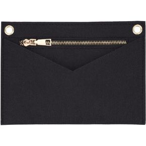 WADORN Crossbody Purse Conversion Kit for LV Kirigami Pochette, Felt Handbag Insert Liner Shaper Detachable Large Pouch Wallet Insert Liner with Grommets for Clutch Envelope Bag, 8.7x6.2 Inch, Khaki