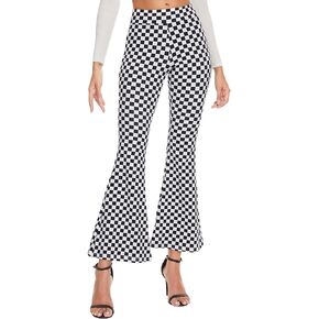 Ginasy Womens Dress Pants for Work Business Casual High Waisted Flare Dressy Trousers Pants Pull On Bell Bottom Office Slacks