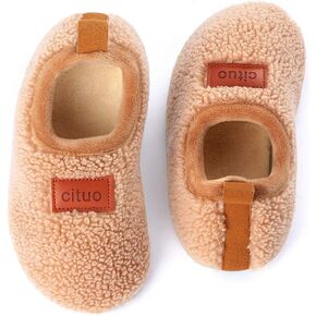 شباشب منزل للأطفال من دريم بريدج مضادة للانزلاق، مبطنة بالصوف الناعم، أحذية شتوية دافئة مضادة للانزلاق بنعل مطاطي للاستخدام الداخلي والخارجي لغرفة النوم للفتيات والفتيان in Kuwait