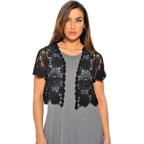 Just Love Bolero Shrug Floral Crochet Women Cardigan in Kuwait