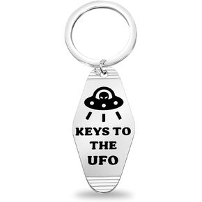 مفاتيح TGBJE إلى هدية UFO مجوهرات UFO الغريبة UFO هدايا UFO المشجعين هدية الصحن الطائر المفاتيح الفضاء الخارجي تحت عنوان المجوهرات