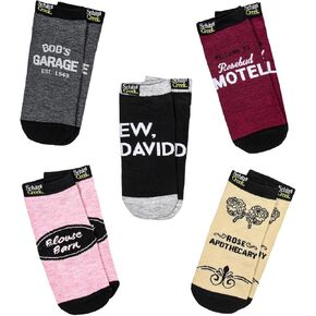 Culture Fly Schitt's Creek Town Shops Ew David No Show Adult 5 PK Ankle Socks in Kuwait