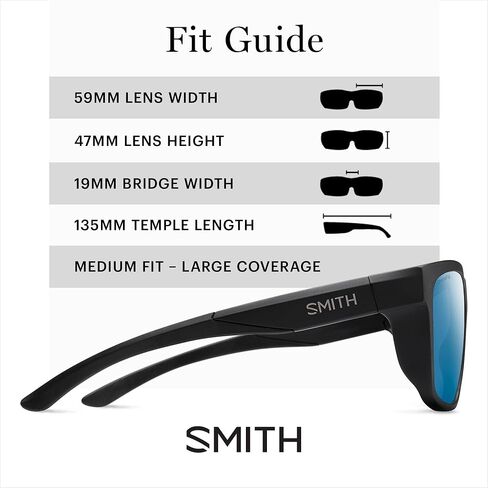 SMITH Barra Sunglasses with ChromaPop Lens Technology – Polarized Performance Sports Active Sunglasses – For Men & Women in Kuwait