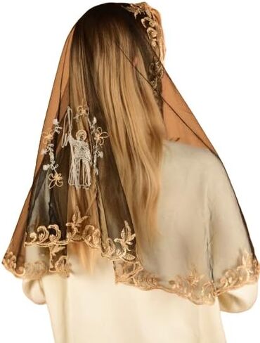 Maria Veils Catholic Mantilla Mass Infinity Veil Church Lace Veil Spanish Chapel Mass Head Covering Veil Long in Saudi Arabia