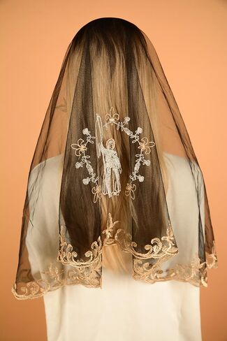 Maria Veils Catholic Mantilla Mass Infinity Veil Church Lace Veil Spanish Chapel Mass Head Covering Veil Long in Saudi Arabia