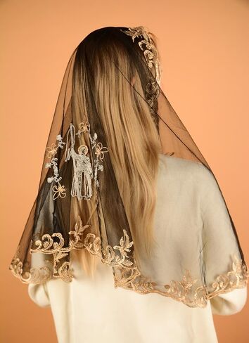 Maria Veils Catholic Mantilla Mass Infinity Veil Church Lace Veil Spanish Chapel Mass Head Covering Veil Long in Saudi Arabia