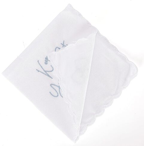 Keep Your Shit Together Wedding Handkerchief in Blue- Something Blue Bridal Keepsake Bride Mother in Saudi Arabia