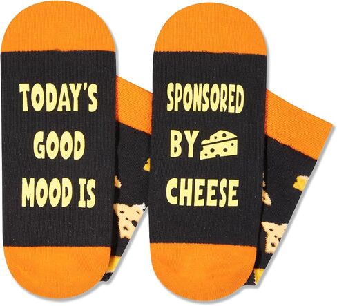 HAPPYPOP Cheese Socks Men Women, Funny Cheese Gifts Cheese Lovers Gifts, Food Socks in Kuwait