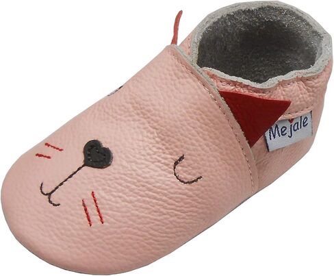 Mejale Baby Leather shoes Infant Crawling Toddler Moccasins Brown White Purple Navy Cute Boy Girl Slippers in Saudi Arabia