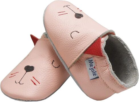 Mejale Baby Leather shoes Infant Crawling Toddler Moccasins Brown White Purple Navy Cute Boy Girl Slippers in Saudi Arabia