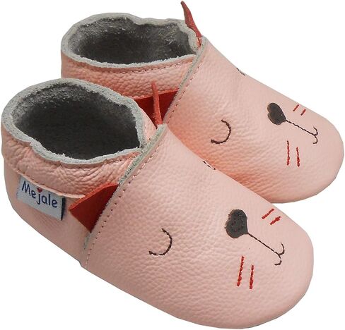 Mejale Baby Leather shoes Infant Crawling Toddler Moccasins Brown White Purple Navy Cute Boy Girl Slippers in Saudi Arabia