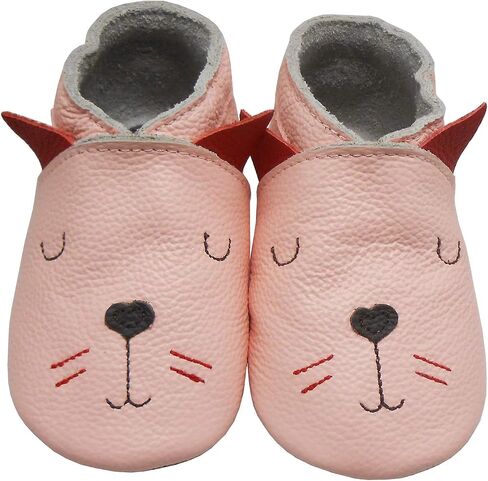 Mejale Baby Leather shoes Infant Crawling Toddler Moccasins Brown White Purple Navy Cute Boy Girl Slippers in Saudi Arabia