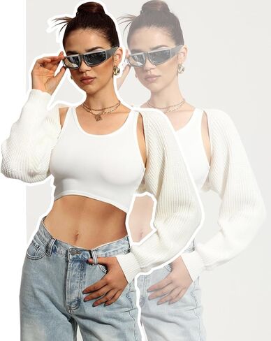 سترة نسائية من Coloquin مصنوعة من نسيج بوليرو بأكمام طويلة ومفتوحة من الأمام in Kuwait