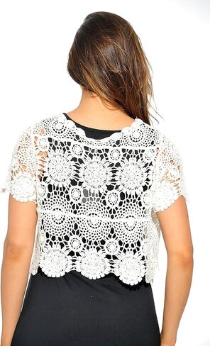 Just Love Bolero Shrug Floral Crochet Women Cardigan in Kuwait