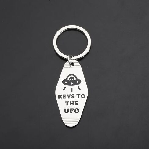 TGBJE Keys To The UFO Gift UFO Jewelry Alien UFO Gifts UFO Fans Gift Flying Saucer Keychain Outer Space Themed Jewelry in Saudi Arabia