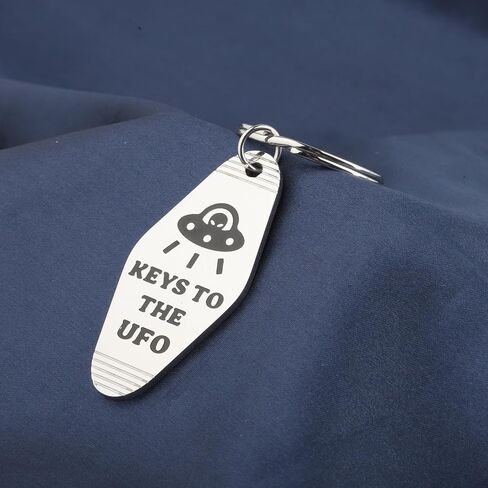 TGBJE Keys To The UFO Gift UFO Jewelry Alien UFO Gifts UFO Fans Gift Flying Saucer Keychain Outer Space Themed Jewelry in Saudi Arabia