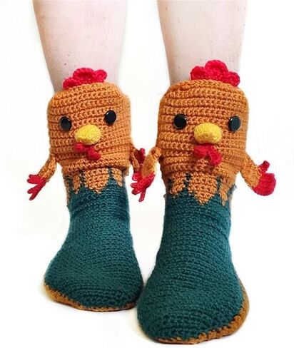 Yuemengxuan Knitted Crocodile Socks 3D Animal Socks Novelty Knitting Shark Fish Socks Fun Christmas Gift to Kids Adults in Saudi Arabia
