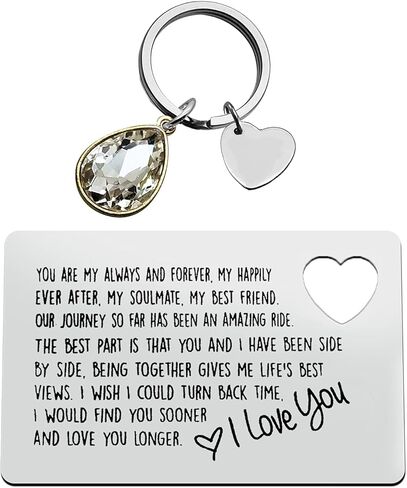 Anniversary Card Gifts for Him Engraved Wallet Insert Card for Boyfriend Husband Wedding Christmas Valentines Gifts for Men Fathers Day Birthday Gifts I Love You Gifts for Him Fiance in Saudi Arabia