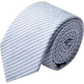 Jacob Alexander Men's Seersucker Striped Pattern Regular Length Neck Tie in Saudi Arabia