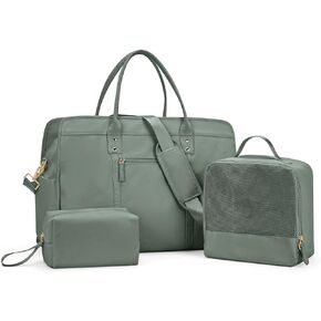 Weekender Bags for Women Travel, Travel Bag with Shoe Compartment, Overnight Duffel Bag with Wet Pocket & Trolley Sleeve