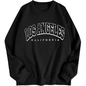 WDIRARA Men's Letter Graphic Round Neck Long Sleeve Sweatshirt Casual Tops in Kuwait
