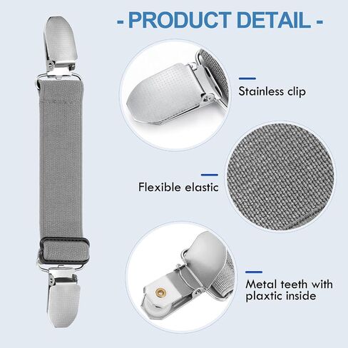10 Pcs Pant Waist Tightener Waist Cinch Clip Belt Adjustable Elastic Pant Clip Women Men, 2 Size in Saudi Arabia