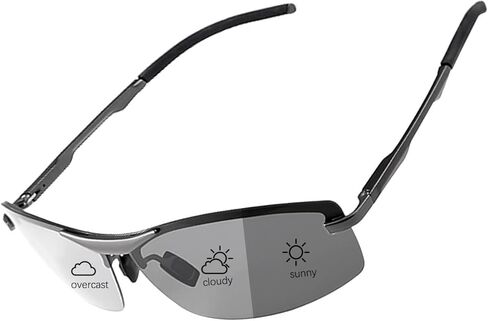 PEEPAI Polarized Photochromic Sunglasses for Men - UV Protection and Lightweight Sun Glasses for Driving Fishing in Saudi Arabia